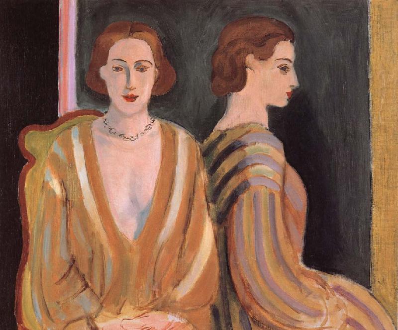 Henri Matisse woman bedoew a mirror